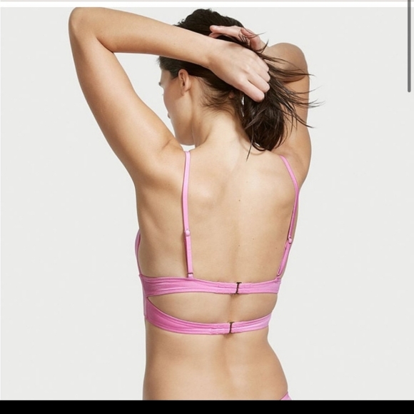 VS V Hardware Bralette Bikini 👙 Top with V Hardware Cheeky Bikini Bottom. SizeM - Picture 3 of 13